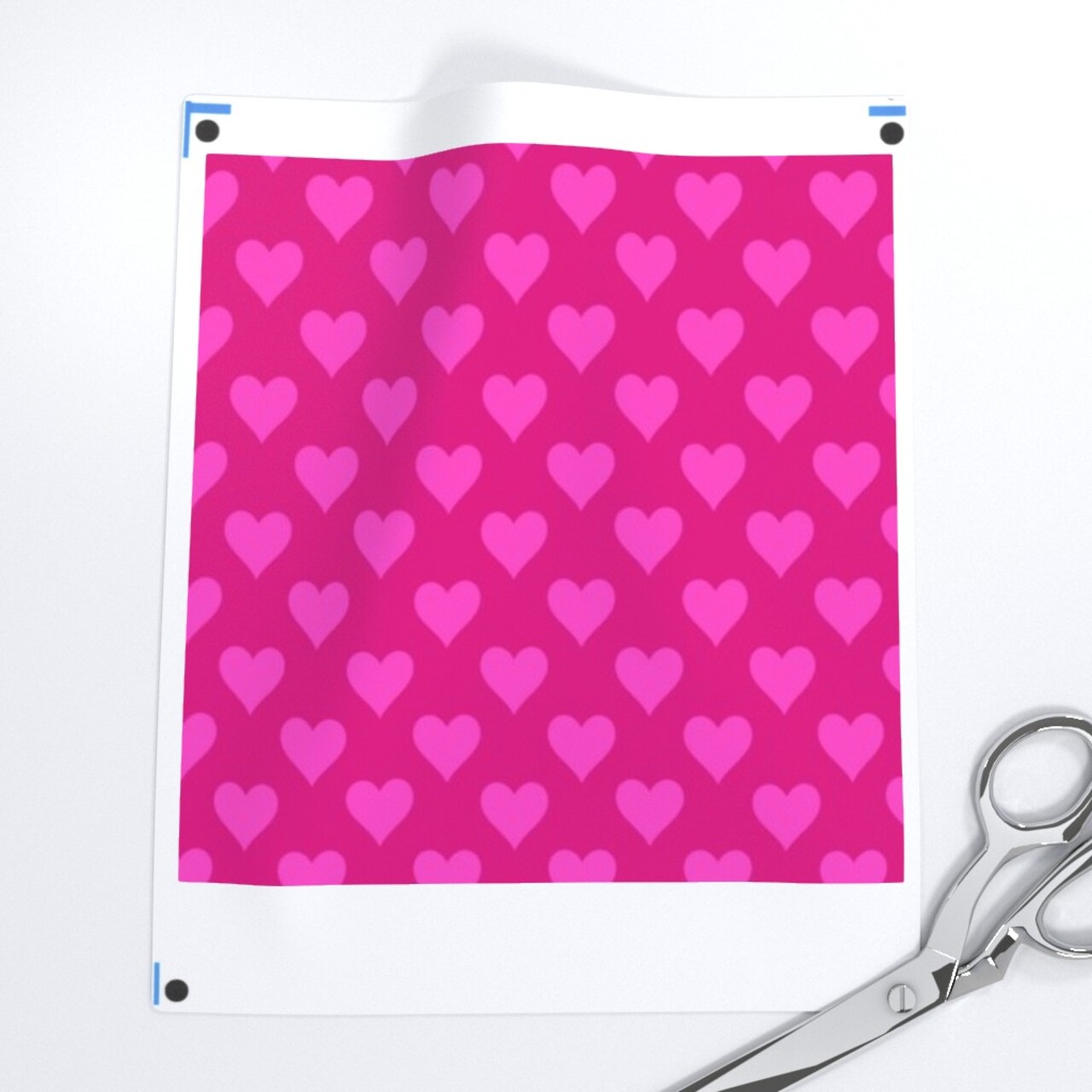 Pink Bright Retro Groovy Hot Neon Girly 90 S Valentine'S Day Love Hearts Small Scale Custom Removable Wallpaper by Spoonflower Peel & Stick Wallpaper 2FT Wide